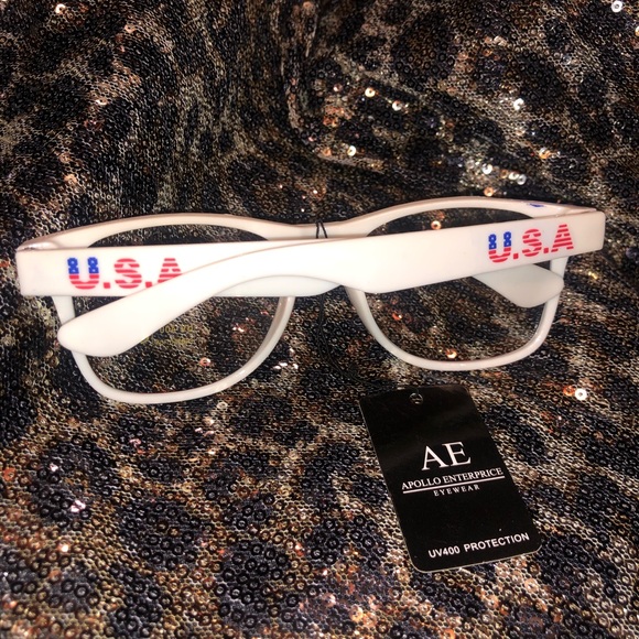 {???} USA Patriotic Wayfarer Style Glasses - Picture 4 of 4